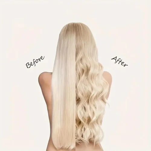 Bigodini senza calore donna fascia notte loto rosa onde naturali morbido