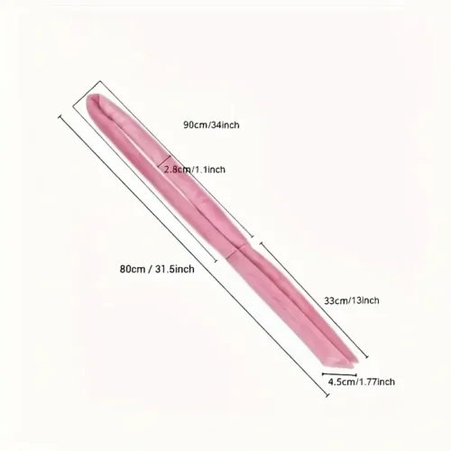 Bigodini senza calore donna fascia notte loto rosa onde naturali morbido