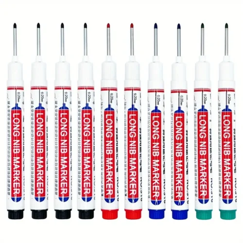 10x pennarelli segnare fori profondi superfici multiple punta lunga multicolore