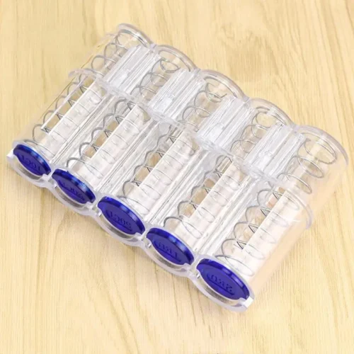 1x portamonete creativo trasparente comparti euro custodia nera resistente