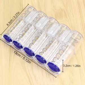 1x portamonete creativo trasparente comparti euro custodia nera resistente