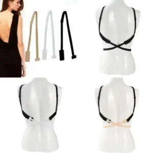 3x reggipetto estensore scollo profondo schiena scoperta 3 colori