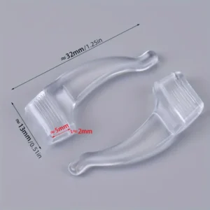 4x cinture occhiali cinghie trasparenti PVC portaocchiali