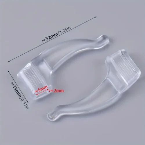 4x cinture occhiali cinghie trasparenti PVC portaocchiali