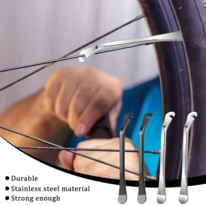 3x cucchiai ferro nero pneumatici bici leva acciaio inox strumento