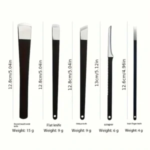 5x strumenti pedicure acciaio inox calli scatola conservazione professionale