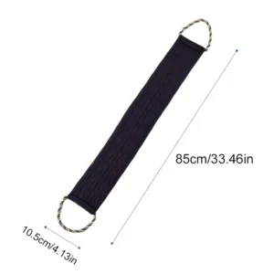 spazzola esfoliante schiena manico lungo grana ghiacciata nera