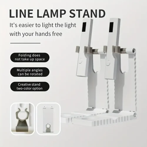 supporto lampada unghie regolabile 360° pieghevole manicure portatile