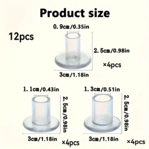 12x protezioni tacchi alti trasparenti morbidi camminata sposa donna