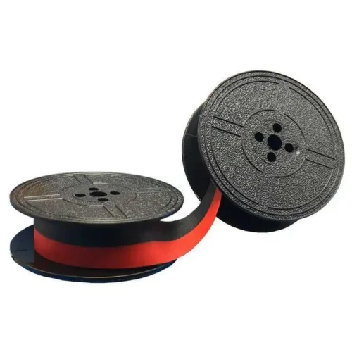 1x retro typewriter ink ribbon vintage rosso nero portatile