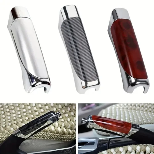 coprifreno mano ABS fibra carbonio nero auto universale accessorio interno