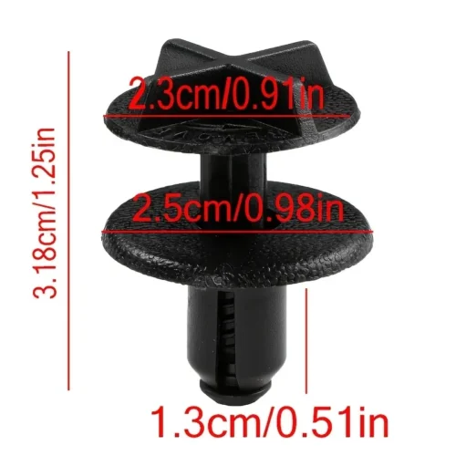 10x clip fissaggio nylon copertura batteria pannelli per Land Rover LR024316