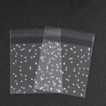 100x sacchetti imballaggio 10x10cm opachi autosigillanti regali festivi moda