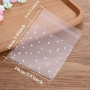 100x sacchetti imballaggio 10x10cm opachi autosigillanti regali festivi moda