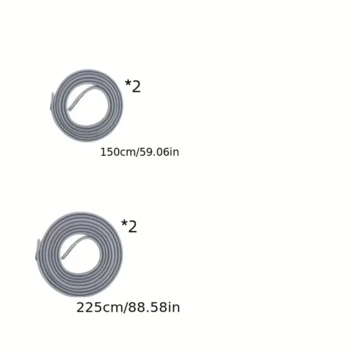 4x cinghie ricambio sedia gravità zero corda grigio argento poltrona bungee