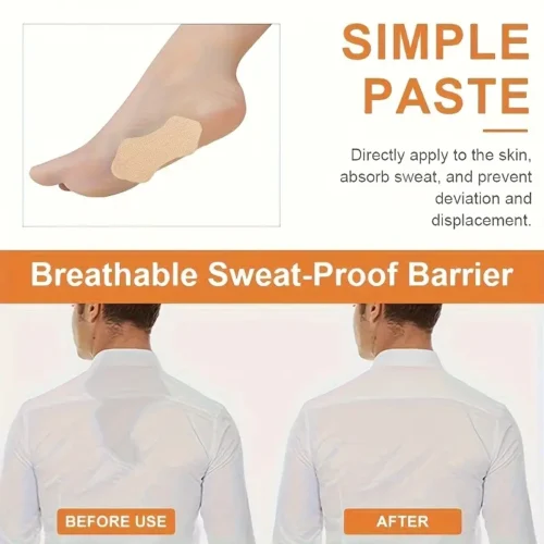 10x assorbenti ascellari antitraspiranti tessuto invisibile elastico sport