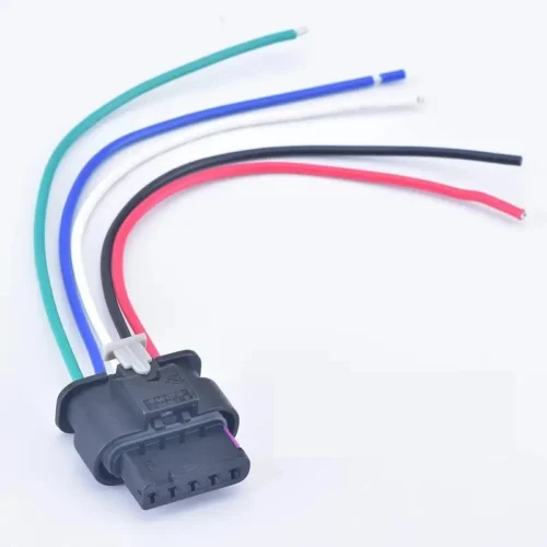 406-1.webp 1x connettori sensore flusso aria ossigeno Audi VW 4F0973705 cavo casuale