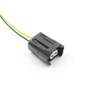 1x connettore iniettore carburante 2 pin per VW Audi 06A973722 cavo casuale