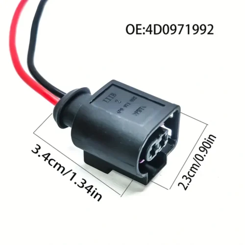 1x connettore plug 2 pin iniettore carburante sostituzione 4D0971992 cavo varia