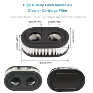 1x filtro aria Briggs Stratton 593260 plastica ovale tagliaerba motore ricambio