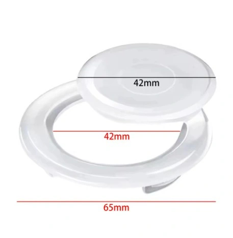 1x anello foro ombrello tavolo plastica NERO resistente design rinforzato