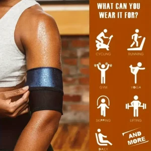 1paio copri braccia grigie fitness donna 23-33cm elastico traspirante palestra