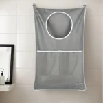 sacco bucato sospeso camper roulotte 2 tasche 2 ganci organizzatore multiuso