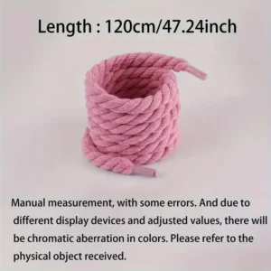 2 cinture scarpe intrecciate canapa BIANCHE robuste corda spessa sneakers casual