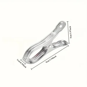 8pz mollette bucato acciaio inox antivento impugnatura larga resistenti