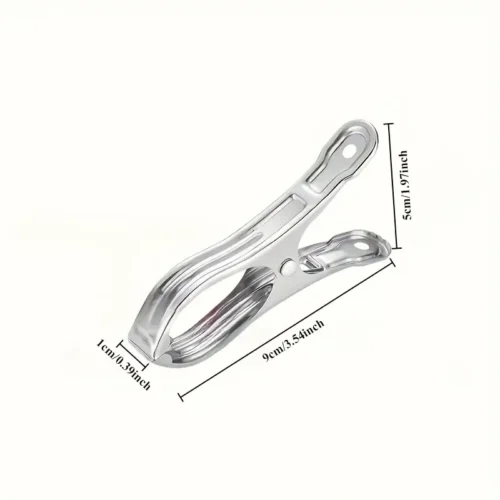 8pz mollette bucato acciaio inox antivento impugnatura larga resistenti