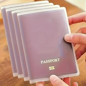4pz coperture passaporto trasparente antiscivolo carte protezione viaggio
