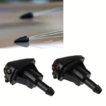 2x ugelli lavaparabrezza OEM ABS per Hyundai Kia nero punta gialla 98630YY000