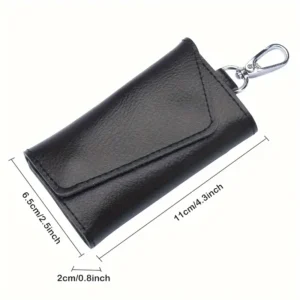 1x custodia chiavi uomo vera pelle grande capacità borsa multifunzionale