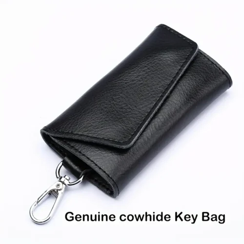 1x custodia chiavi uomo vera pelle grande capacità borsa multifunzionale