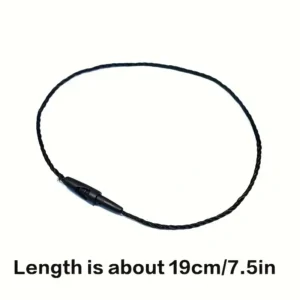 50pz perline bianche corda cera alta qualità etichette appendere abiti