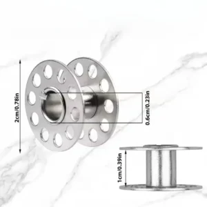 15pz bobina macchina cucire domestica metallo acciaio inox spola Brother