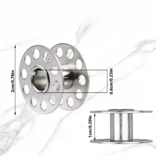 15pz bobina macchina cucire domestica metallo acciaio inox spola Brother