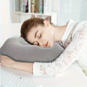 2pz cuscino gonfiabile collo lombare ufficio auto campeggio microfibra lavabile