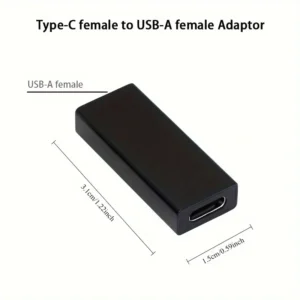 1x adattatore nero USB C a USB 3.0 compatto PC Laptop smartphone