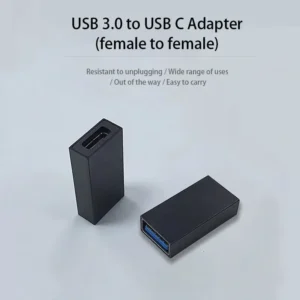 1x adattatore nero USB C a USB 3.0 compatto PC Laptop smartphone