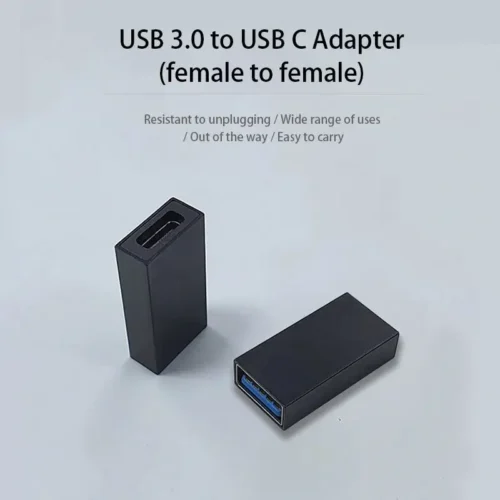1x adattatore nero USB C a USB 3.0 compatto PC Laptop smartphone