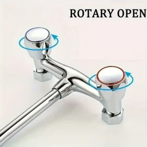 2pz maniglie rubinetto plastica rosse blu