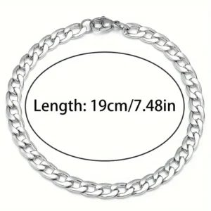 6pz bracciali acciaio inox uomo senza sbiadimento regalo festa papà