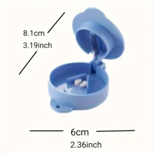 Taglia pillole portatile scatola medicina combinata divisore trituratore viaggio