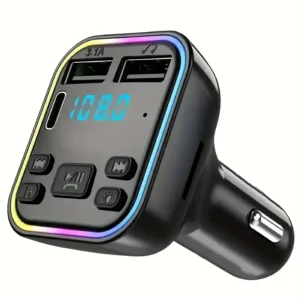 Lettore MP3 auto USB C ricarica rapida doppio caricabatterie trasmettitore FM