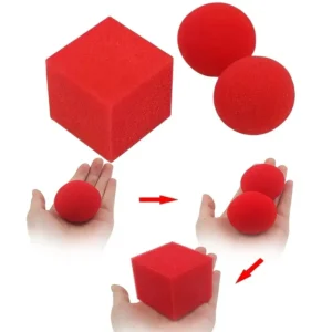 Set 3 spugne magiche trucchi non elettriche compleanni feste Halloween Natale