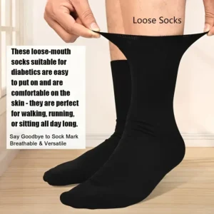 2paia calzini diabetici neri uomo premaman antiodore traspiranti