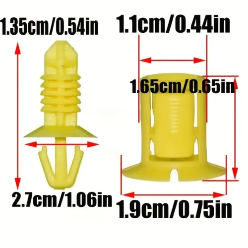Set 2 clip fissaggio cruscotto scatola fusibili per Ford Focus MK2 MK3 1310861