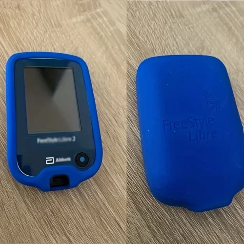 Cover protettiva silicone blu morbida monitor glicemia Freestyle Libre Libre 2