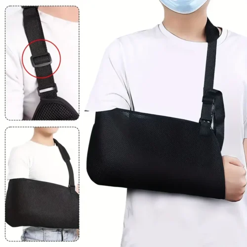 1x bretella fissa avambraccio tracolla spalla braccio polso cinghia traspirante